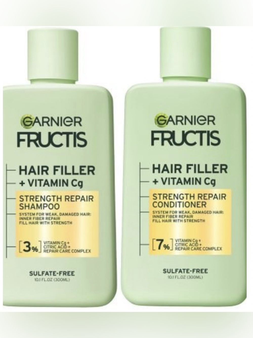 Garnish Fructis Hair Filler + Vitamin Cg Strength Repair Shampoo & Conditioner